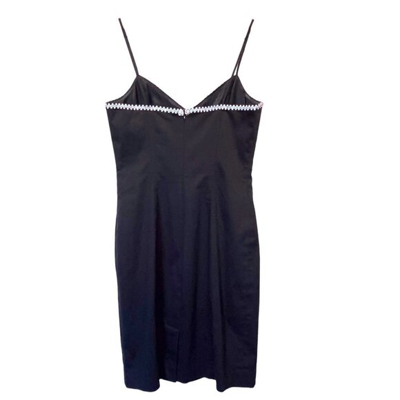 Vintage 80s 90s Tempo Paris Evening Sundress Black Size 6 Ladies USA Made - Picture 3 of 12